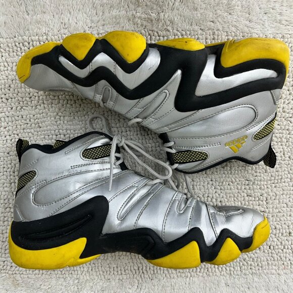 Vintage‎ Adidas Crazy 8 Shoes Mens 10 Kobe Metallic Silver Yellow Basketball Rap main image 8